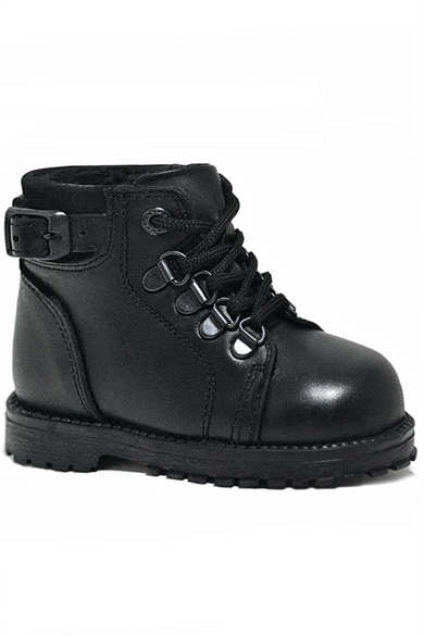 Rakerplus Griffon Hakiki Deri Siyah Fermuarlı Erkek Bebek Bot