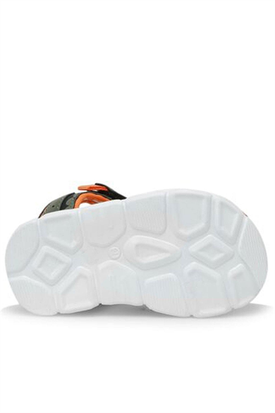 Rakerplus Haki Yeşil Kamuflaj Desenli Çocuk Sandalet