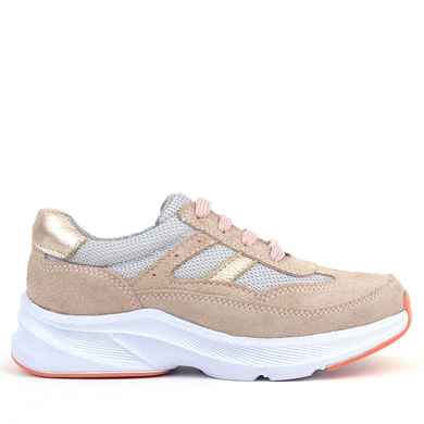 Rakerplus Hakiki Deri Anatomik Pudra Bağcıklı Hafif Çocuk Spor Ayakkabı