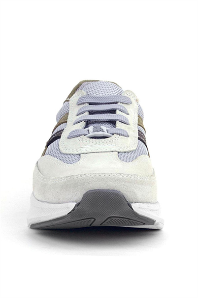 Rakerplus Hakiki Deri Anatomik Vizon Haki Bağcıklı Hafif Çocuk Spor Ayakkabı