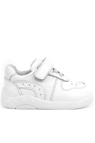 Rakerplus Hakiki Deri Beyaz Anatomik Bebek Spor Ayakkabı