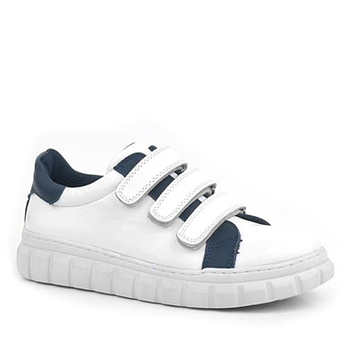 Rakerplus Hakiki Deri Beyaz Cırtlı Çocuk Günlük Spor Okul Ayakkabı
