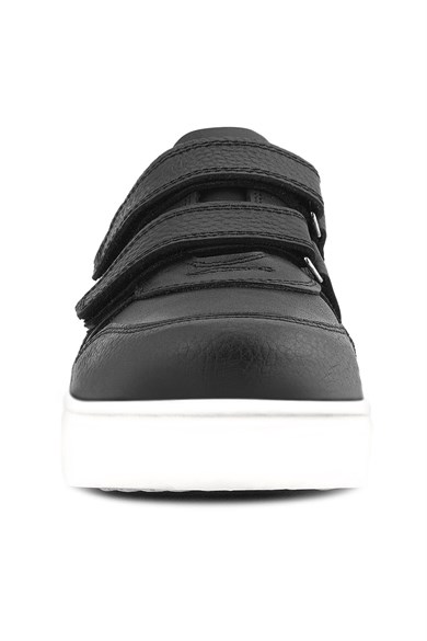 Rakerplus Hakiki Deri Cırt Cırtlı Siyah Erkek Çocuk Spor Ayakkabı