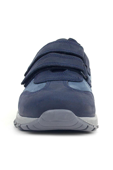 Rakerplus Hakiki Deri Cırtlı Lacivert Mavi Çocuk Spor Okul Ayakkabı