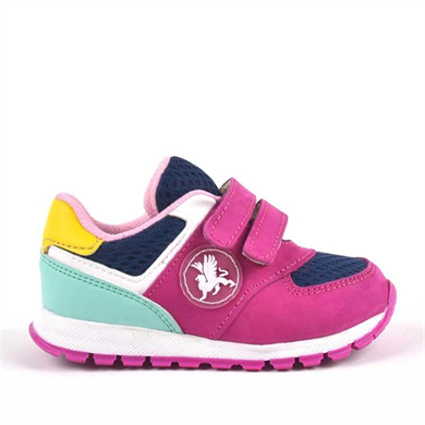Rakerplus Hakiki Deri Fuşya Pembe Cırtlı Kız Bebek Spor Ayakkabı