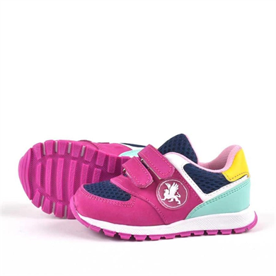 Rakerplus Hakiki Deri Fuşya Pembe Cırtlı Kız Bebek Spor Ayakkabı