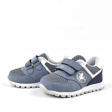 Rakerplus Hakiki Deri Gri Cırtlı Erkek Bebek Spor Ayakkabı