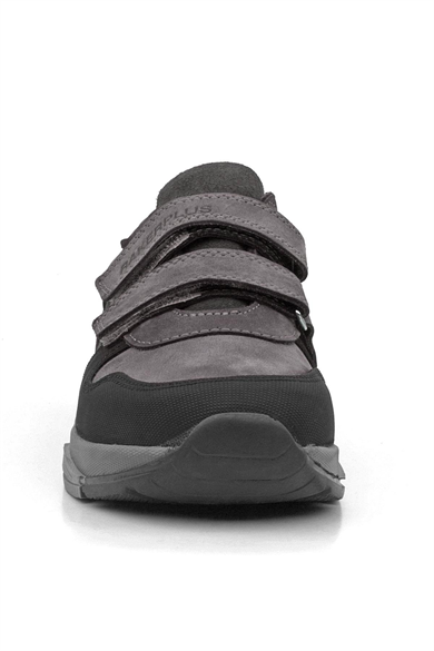 Rakerplus Hakiki Deri Gri Çocuk Sneakers Spor Ayakkabı
