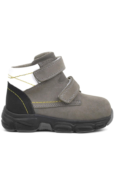 Rakerplus Hakiki Deri Gri Nubuk Bebek Spor Bot Ayakkabı