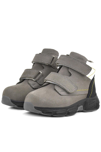 Rakerplus Hakiki Deri Gri Nubuk Bebek Spor Bot Ayakkabı