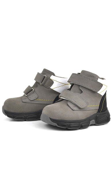 Rakerplus Hakiki Deri Gri Nubuk Bebek Spor Bot Ayakkabı