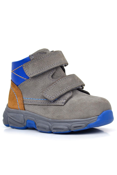 Rakerplus Hakiki Deri Gri Taba Nubuk Bebek Spor Bot Ayakkabı