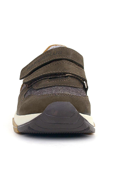 Rakerplus Hakiki Deri Koyu Kahve Çocuk Sneakers Spor Ayakkabı
