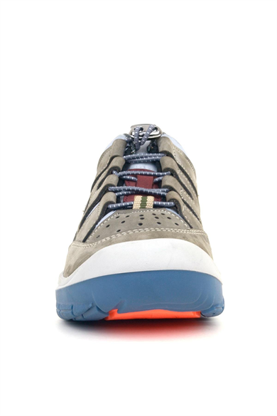 Rakerplus Hakiki Deri Kum Bordo Lastik Bağcıklı Çocuk Outdoor Ayakkabı