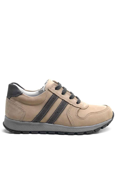 Rakerplus Hakiki Deri Kum Fermuarlı Erkek Çocuk Spor Okul Ayakkabı