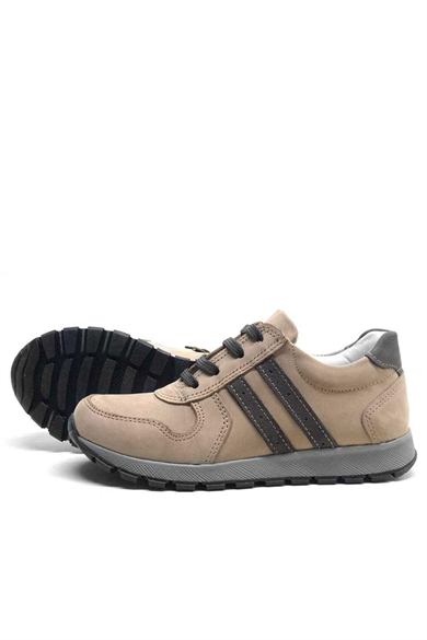 Rakerplus Hakiki Deri Kum Fermuarlı Erkek Çocuk Spor Okul Ayakkabı