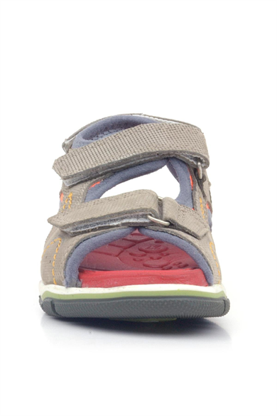 Rakerplus Hakiki Deri Kum Rengi Cırtlı Erkek Çocuk Sandalet