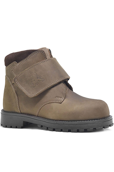 Rakerplus Hakiki Deri Kum Rengi Kürklü Cırtlı Erkek Çocuk Bot