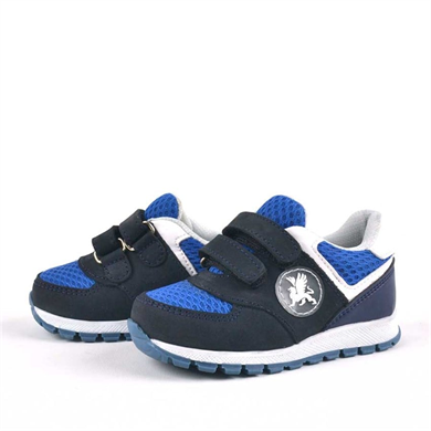 Rakerplus Hakiki Deri Lacivert Cırtlı Erkek Bebek Spor Ayakkabı