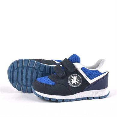 Rakerplus Hakiki Deri Lacivert Cırtlı Erkek Bebek Spor Ayakkabı