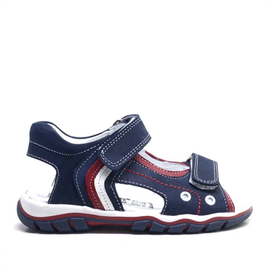 Rakerplus Hakiki Deri Lacivert Cırtlı Erkek Çocuk Sandalet