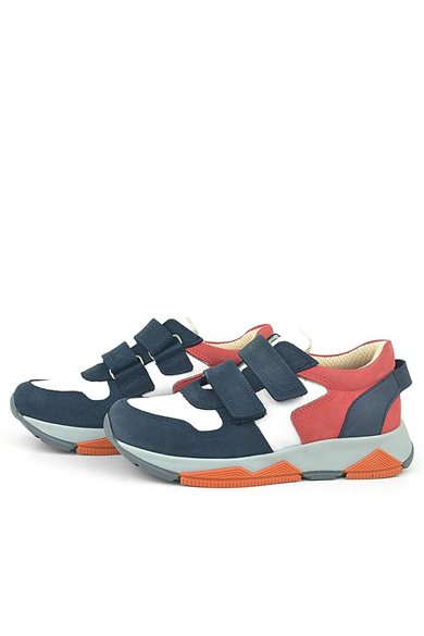 Rakerplus Hakiki Deri Lacivert Çocuk Sneakers Spor Ayakkabı