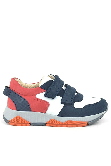 Rakerplus Hakiki Deri Lacivert Çocuk Sneakers Spor Ayakkabı