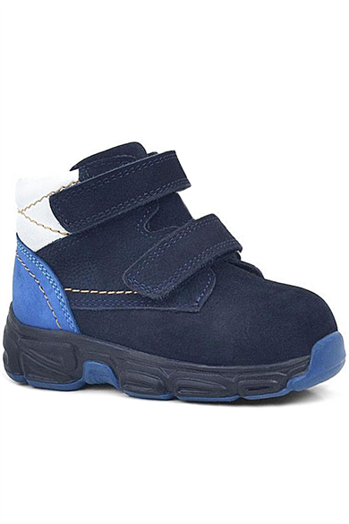 Rakerplus Hakiki Deri Lacivert Nubuk Bebek Spor Bot Ayakkabı