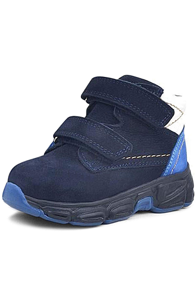 Rakerplus Hakiki Deri Lacivert Nubuk Bebek Spor Bot Ayakkabı