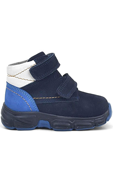 Rakerplus Hakiki Deri Lacivert Nubuk Bebek Spor Bot Ayakkabı