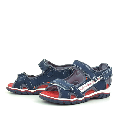 Rakerplus Hakiki Deri Lacivert Outdoor Erkek Çocuk Sandalet