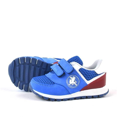 Rakerplus Hakiki Deri Mavi Cırtlı Erkek Bebek Spor Ayakkabı