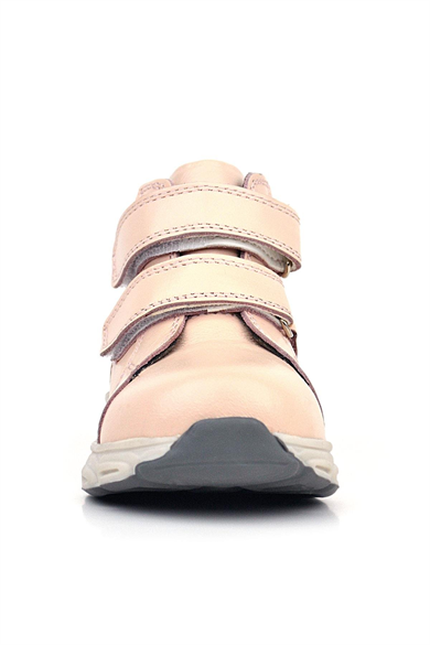 Rakerplus Hakiki Deri Pembe Cırtlı Spor Kız Bebek Bot