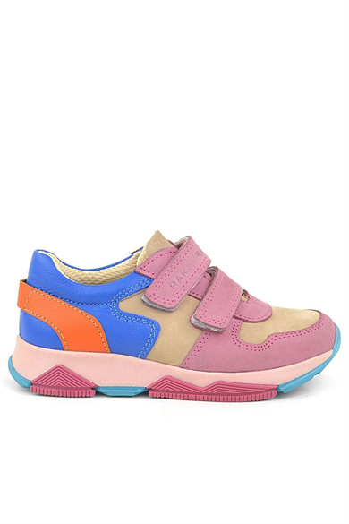 Rakerplus Hakiki Deri Pembe Çocuk Sneakers Spor Ayakkabı