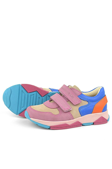 Rakerplus Hakiki Deri Pembe Çocuk Sneakers Spor Ayakkabı