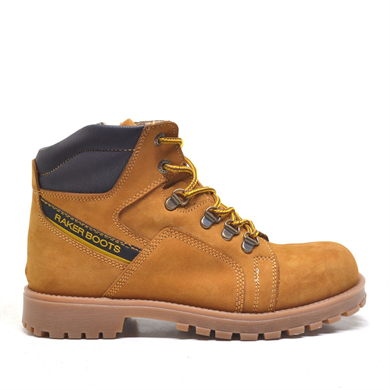 Rakerplus Hakiki Deri Sarı Bağcıklı Kürklü Postal