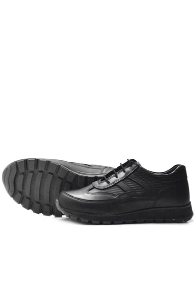 Rakerplus Hakiki Deri Siyah Bağcıklı Erkek Genç Spor Okul Ayakkabı