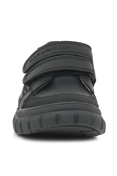 Rakerplus Hakiki Deri Siyah Cırtlı Günlük Spor Çocuk Okul Ayakkabı