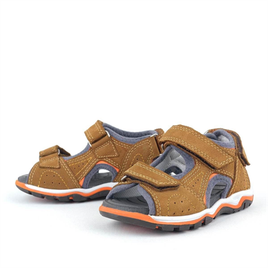 Rakerplus Hakiki Deri Taba Turuncu Erkek Çocuk Sandalet