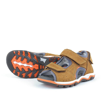 Rakerplus Hakiki Deri Taba Turuncu Erkek Çocuk Sandalet