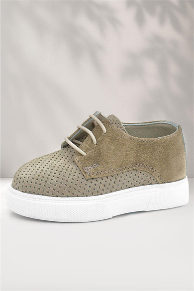 Rakerplus Hakiki Deri Vizon Lastikli Erkek Çocuk Günlük Ayakkabı