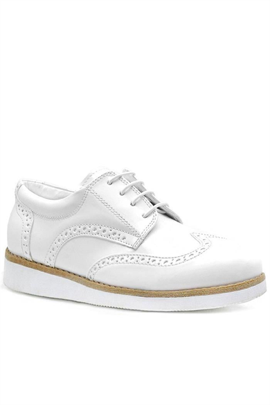 Rakerplus Hidra Beyaz Rugan Bağcıklı Günlük Erkek Genç Ayakkabı