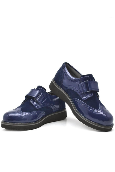 Rakerplus Hidra Lacivert Rugan Cırtlı Günlük Erkek Çocuk Ayakkabı