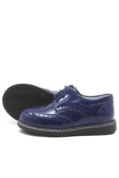 Rakerplus Hidra Lacivert Rugan Yüksek Tabanlı Erkek Bebek Ayakkabı