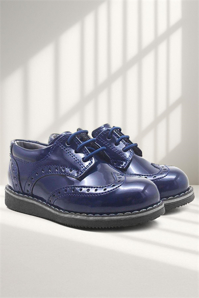 Rakerplus Hidra Lacivert Rugan Yüksek Tabanlı Erkek Bebek Ayakkabı