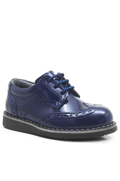 Rakerplus Hidra Lacivert Rugan Yüksek Tabanlı Erkek Bebek Ayakkabı