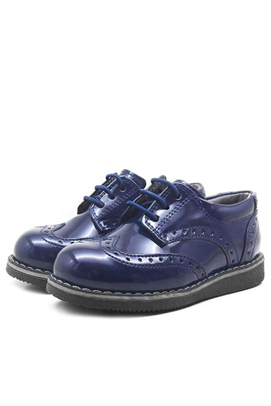 Rakerplus Hidra Lacivert Rugan Yüksek Tabanlı Erkek Bebek Ayakkabı