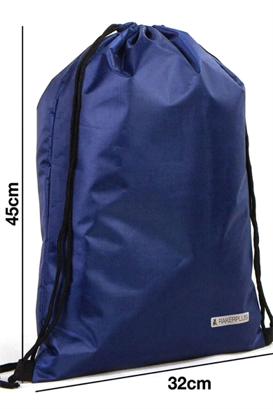 Rakerplus Lacivert 32x45 cm Su Geçirmez Büzgülü Krampon ve Spor Çantası