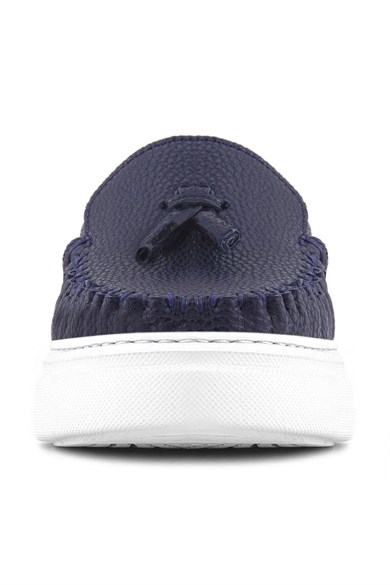 Rakerplus Lacivert Hafif Tabanlı Erkek Çocuk Makosen Ayakkabı