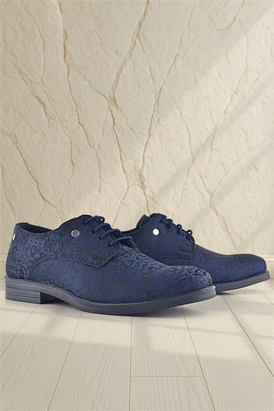 Rakerplus Lacivert Metal Detaylı Takım Elbise Çocuk Klasik Ayakkabı